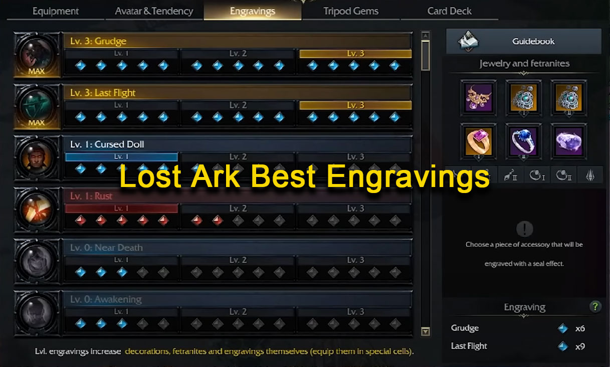 Best Engravings for the Lost Ark How to Get and Use Engraving and Ability Stones Mmorpgm