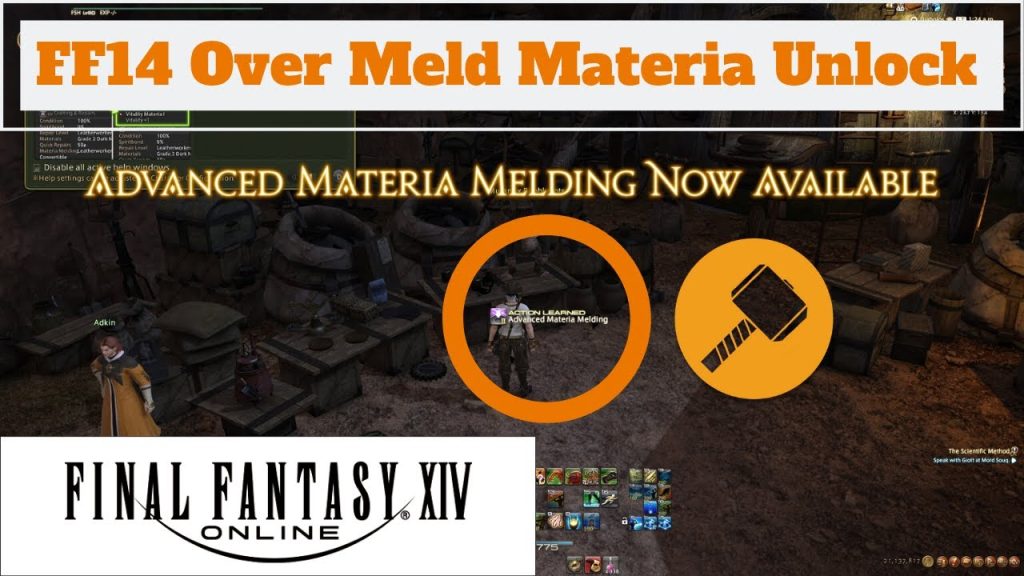 FFXIV How to Overmeld Materia Mmorpgm